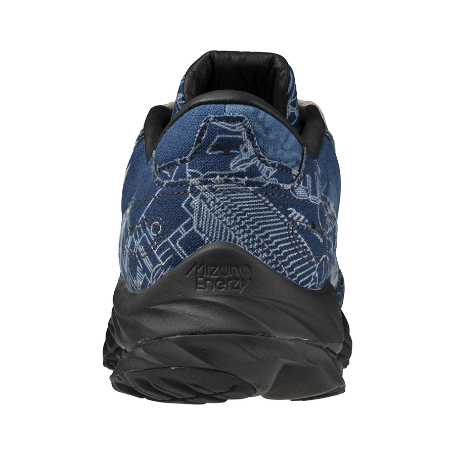 Mizuno WAVE RIDER β DYED BY BUAISOU Mugen blue / White